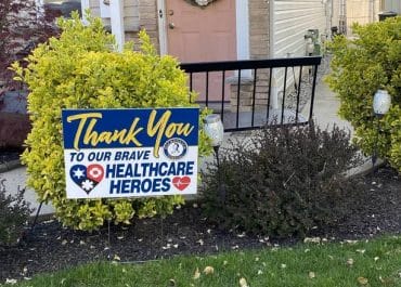 Chamber of Commerce Partners With Redi Print To Make, Distribute Thank-You Signs Displaying Gratitude For Area Health Care Workers