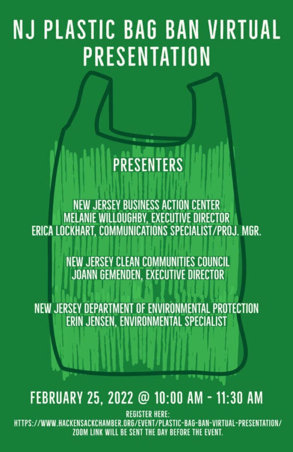 Plastic Bag Ban Virtual Presentation Hackensack Regional Chamber of