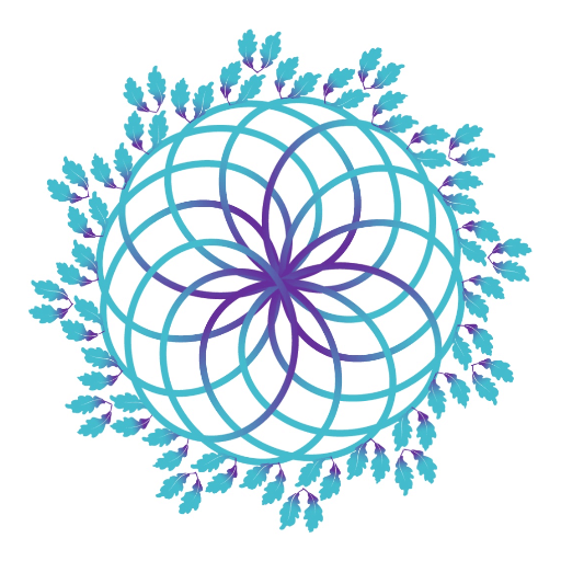 seva digital blue mandala logo